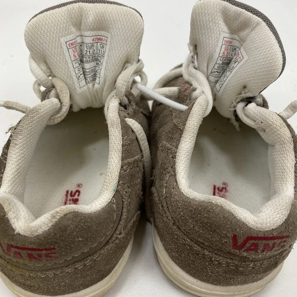 Vans Emory Toddler Skate Shoes Size 5 47966-71 Lace up Brown